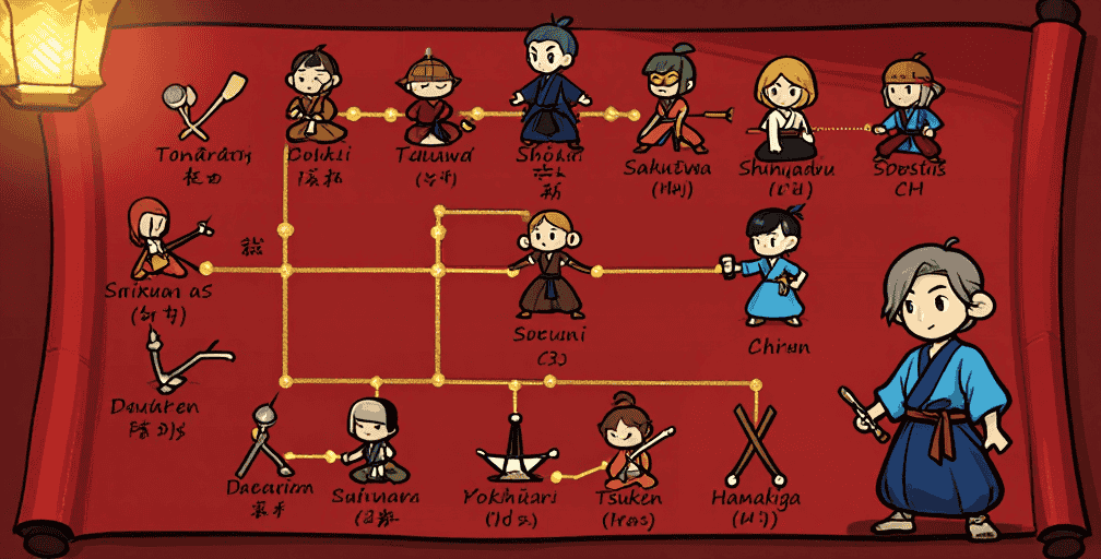 Scroll of people and names