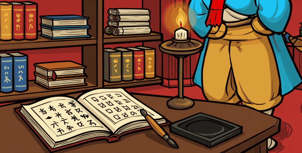 Stack of Japanese martial arts reference books