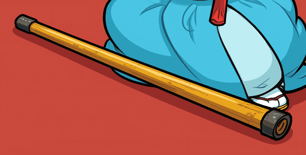 Traditional Okinawan bo staff